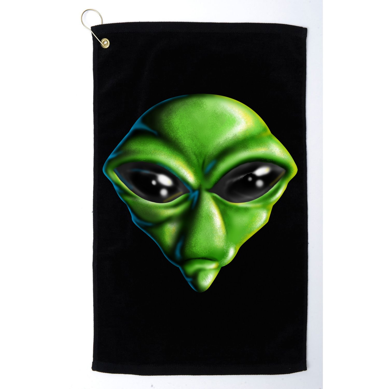 Alien Head Golf Towel