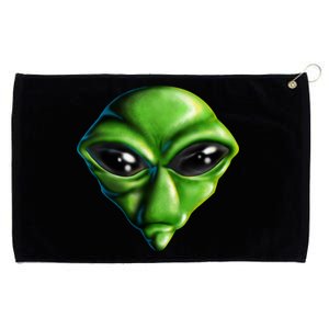 Alien Head Grommeted Golf Towel