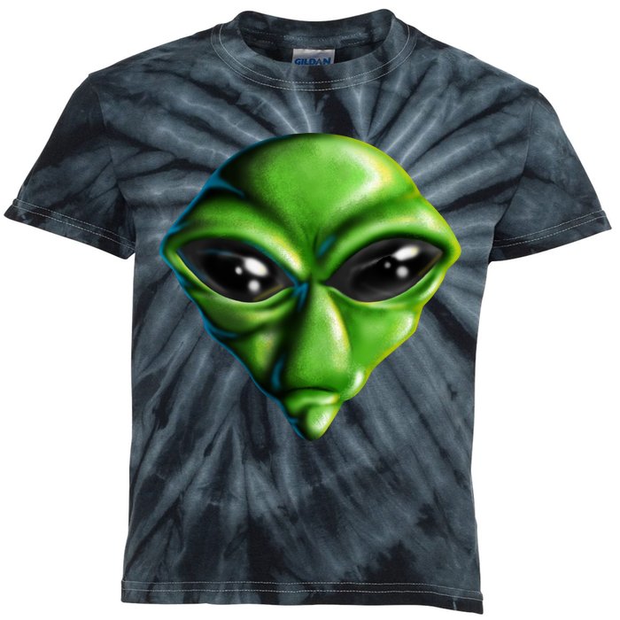 Alien Head Kids Tie-Dye T-Shirt