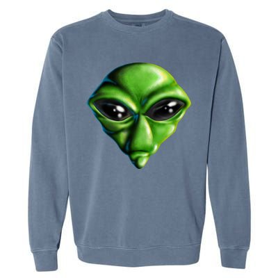 Alien Head Garment-Dyed Sweatshirt