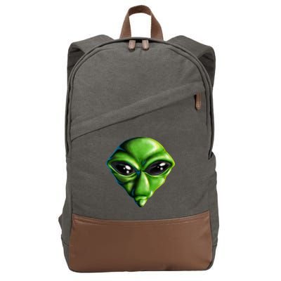 Alien Head Cotton Canvas Backpack
