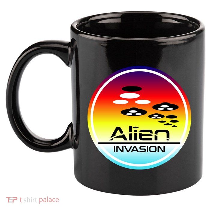 Alien Invasion 11oz C Handle Ceramic Mug