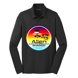 Alien Invasion Silk Touch Performance Long Sleeve Polo