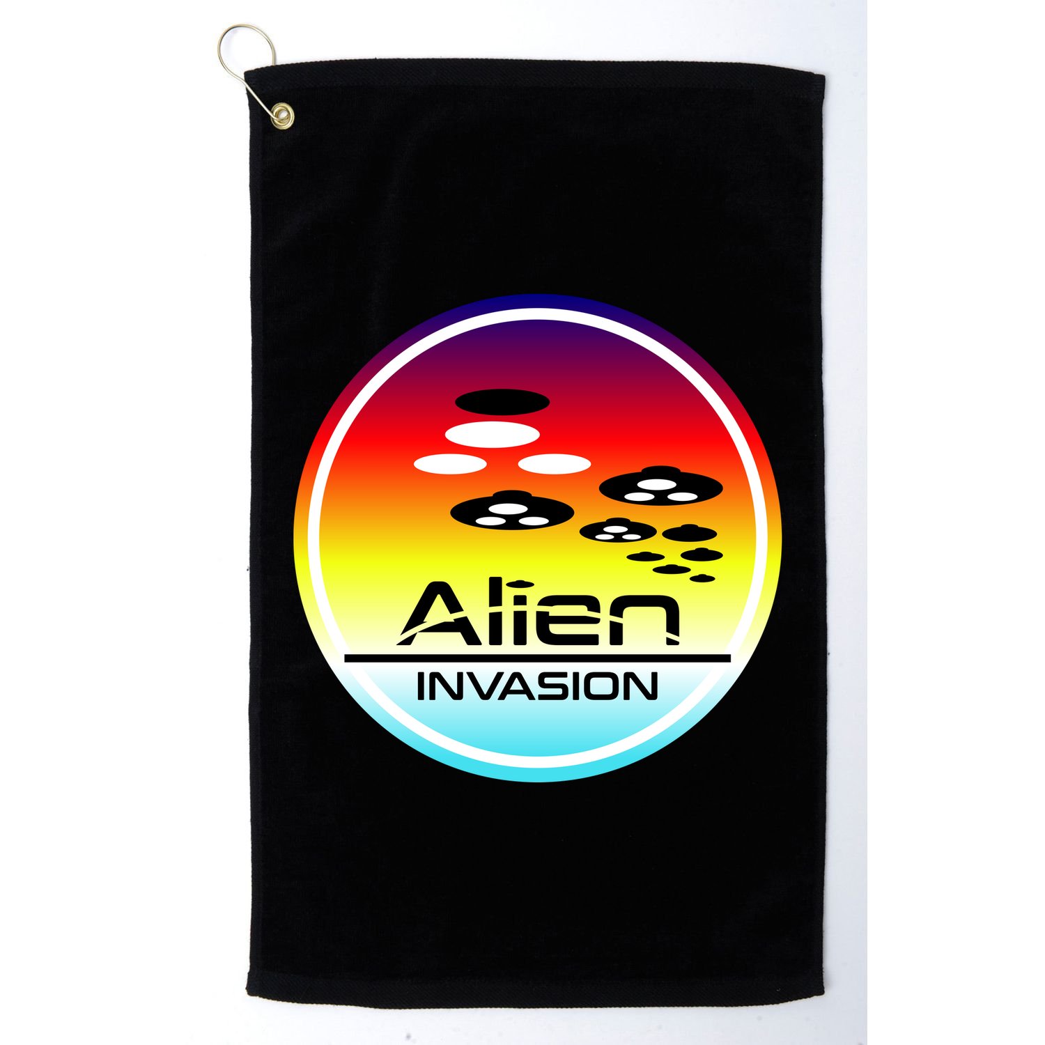 Alien Invasion Golf Towel