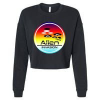 Alien Invasion Cropped Pullover Crew