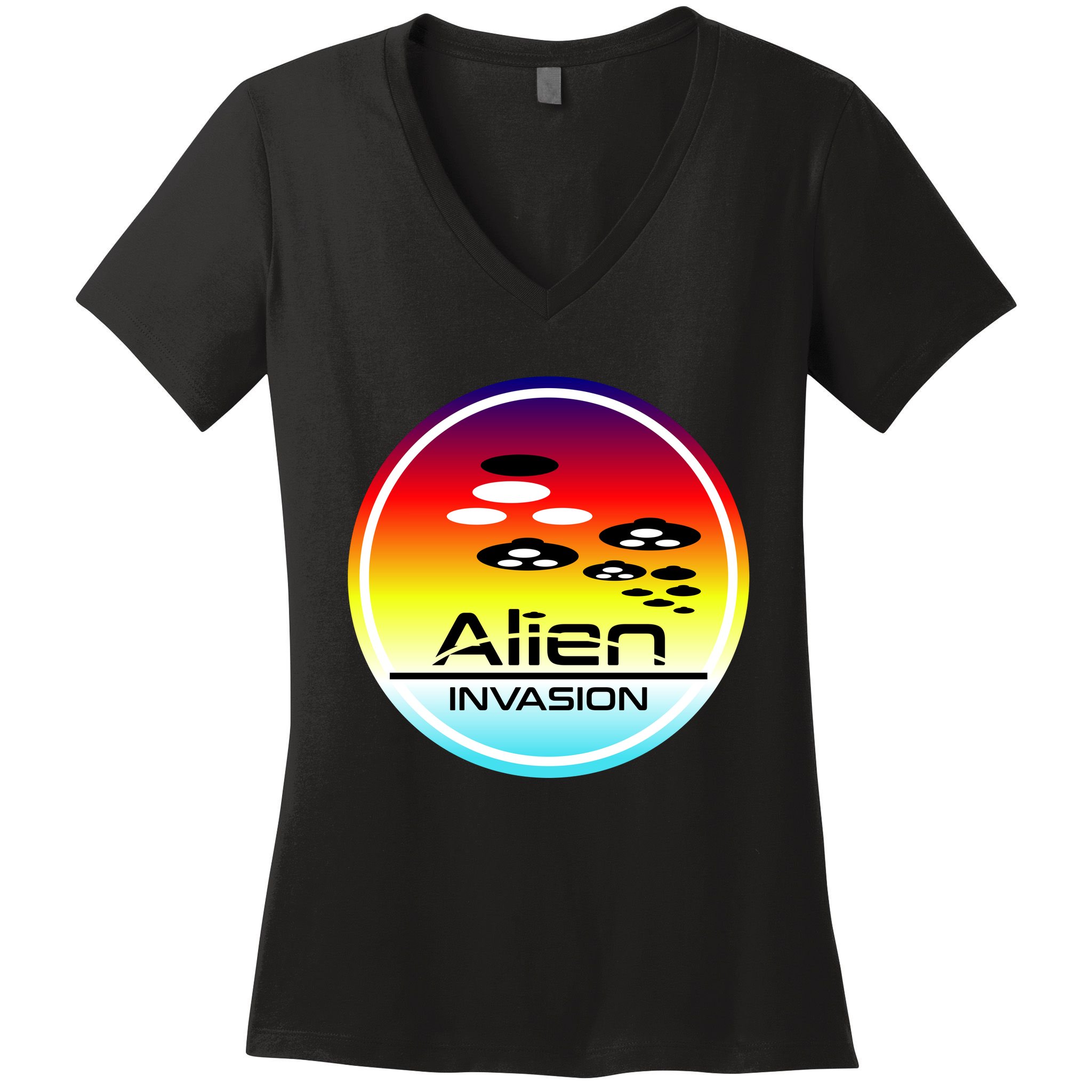 Alien Invasion Women's V-Neck T-Shirt