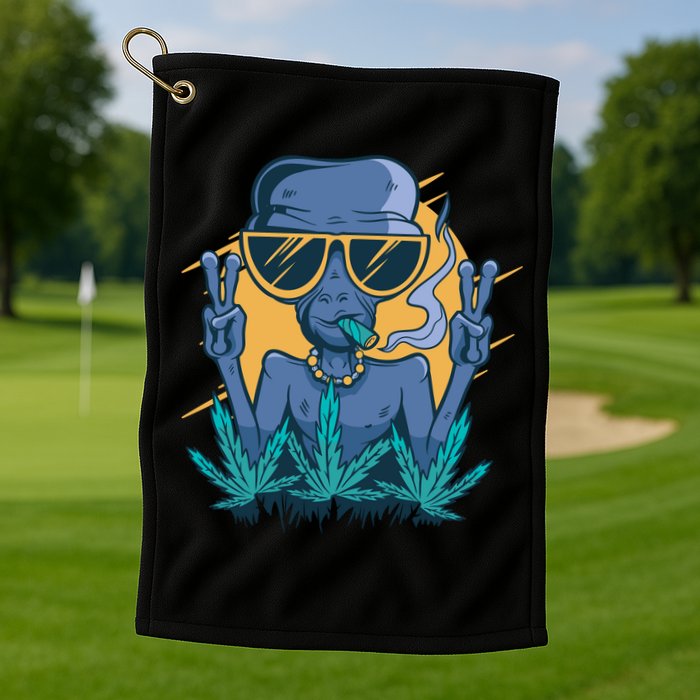 Alien Joint Golf Towel