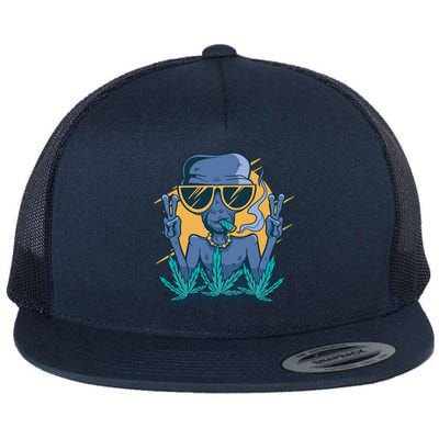 Alien Joint Flat Bill Trucker Hat