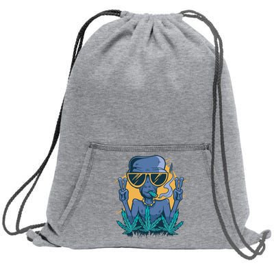 Alien Joint Sweatshirt Cinch Pack Bag