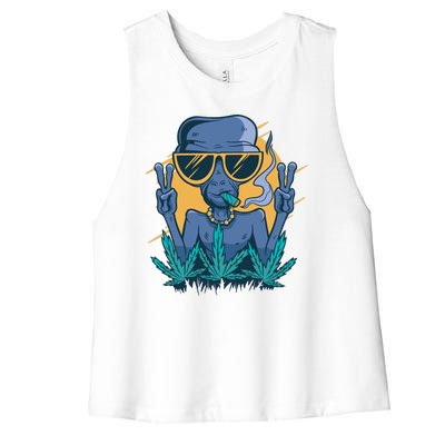 Alien Joint Women's Racerback Cropped Tank