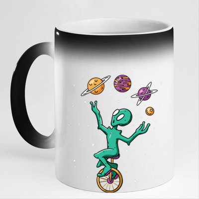 Alien Juggler 11oz Black Color Changing Mug