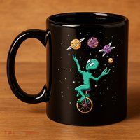 Alien Juggler 11oz C Handle Ceramic Mug