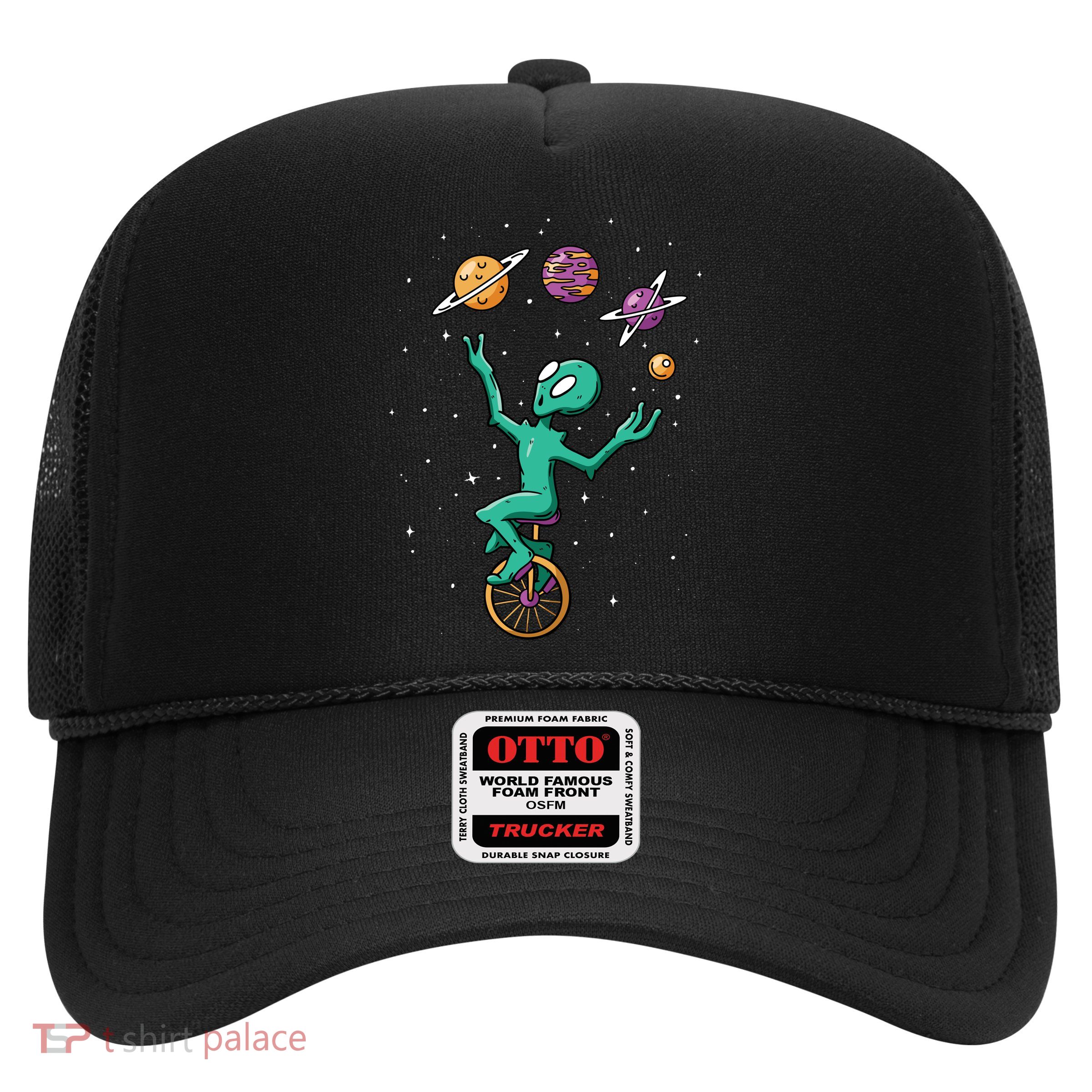 Alien Juggler Trucker Hat