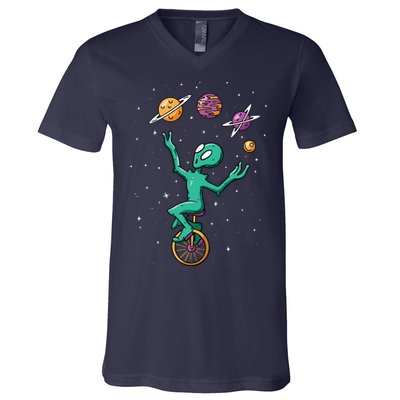 Alien Juggler V-Neck T-Shirt