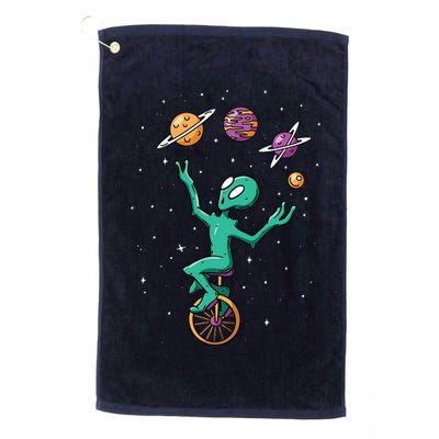 Alien Juggler Golf Towel