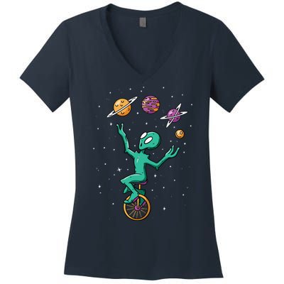 Alien Juggler Women's V-Neck T-Shirt