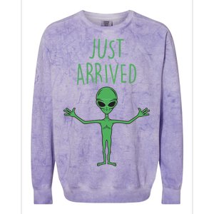 Alien Just Arrived Colorblast Crewneck Sweatshirt