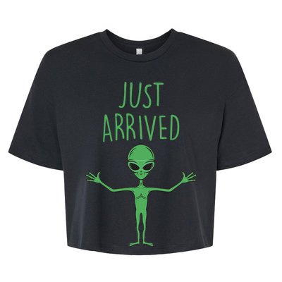 Alien Just Arrived Bella+Canvas Jersey Crop Tee