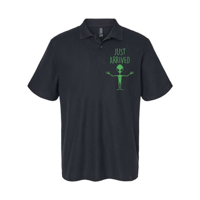 Alien Just Arrived Softstyle Adult Sport Polo