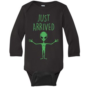 Alien Just Arrived Baby Long Sleeve Bodysuit