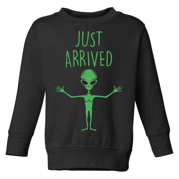 Alien Just Arrived Toddler Sweatshirt