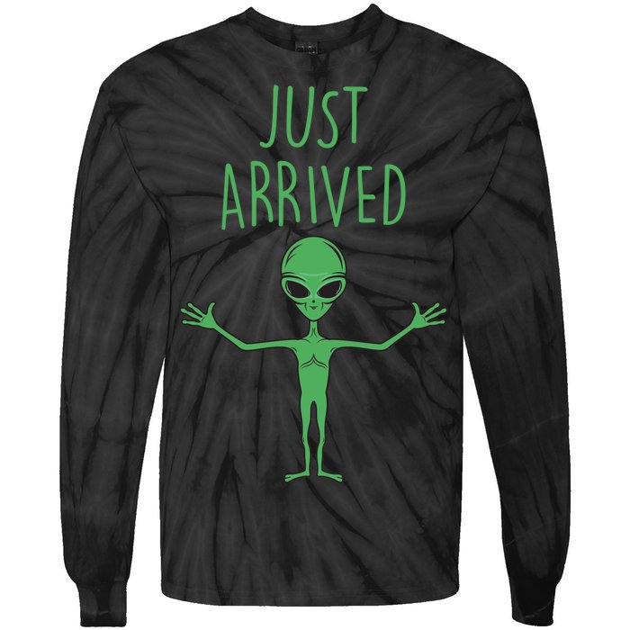 Alien Just Arrived Tie-Dye Long Sleeve Shirt