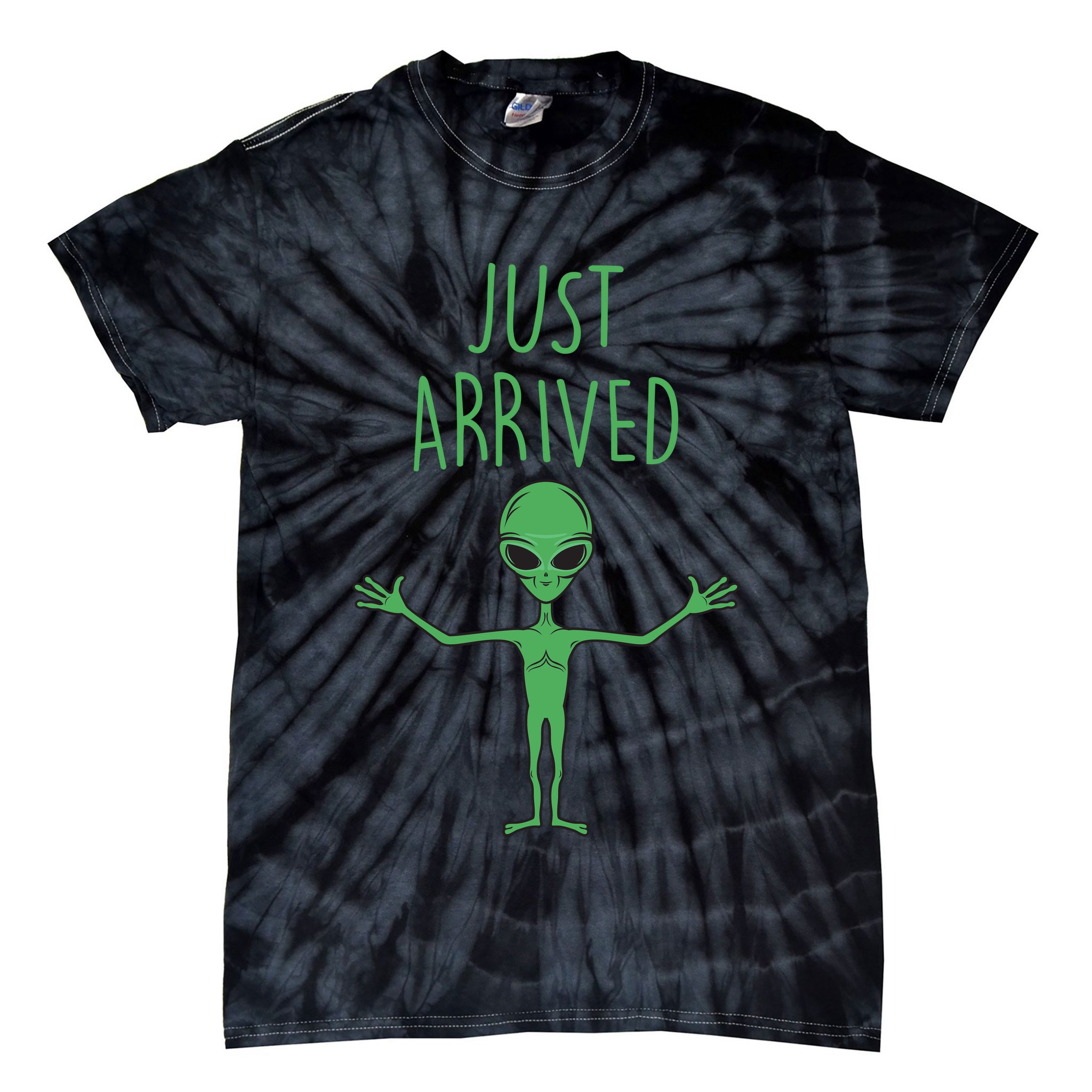 Alien Just Arrived Tie-Dye T-Shirt