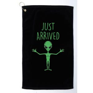 Alien Just Arrived Platinum Collection Golf Towel