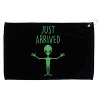 Alien Just Arrived Grommeted Golf Towel