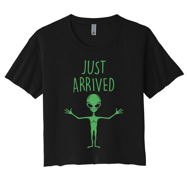Alien Just Arrived Crop Top