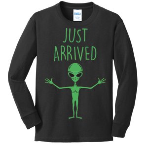 Alien Just Arrived Kids Long Sleeve Shirt