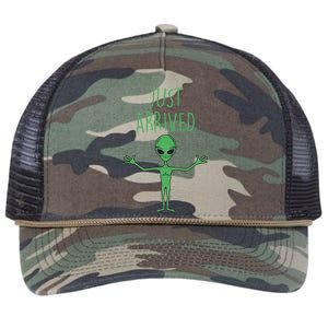 Alien Just Arrived Retro Rope Trucker Hat Cap