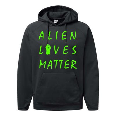 Alien Lives Matter Performance Fleece Hoodie