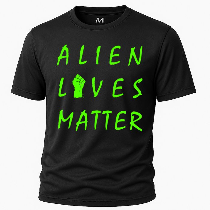 Alien Lives Matter Cooling Performance Crew T-Shirt