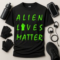 Alien Lives Matter Cooling Performance Crew T-Shirt