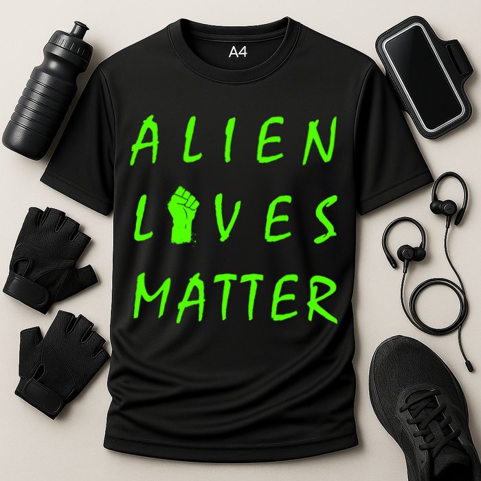Alien Lives Matter Cooling Performance Crew T-Shirt