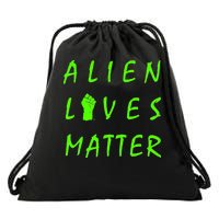 Alien Lives Matter Drawstring Bag