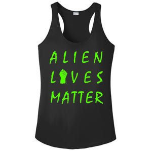 Alien Lives Matter Ladies PosiCharge Competitor Racerback Tank