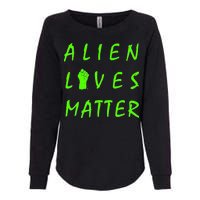 Alien Lives Matter Womens California Wash Sweatshirt