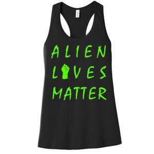 Alien Lives Matter Women's Racerback Tank