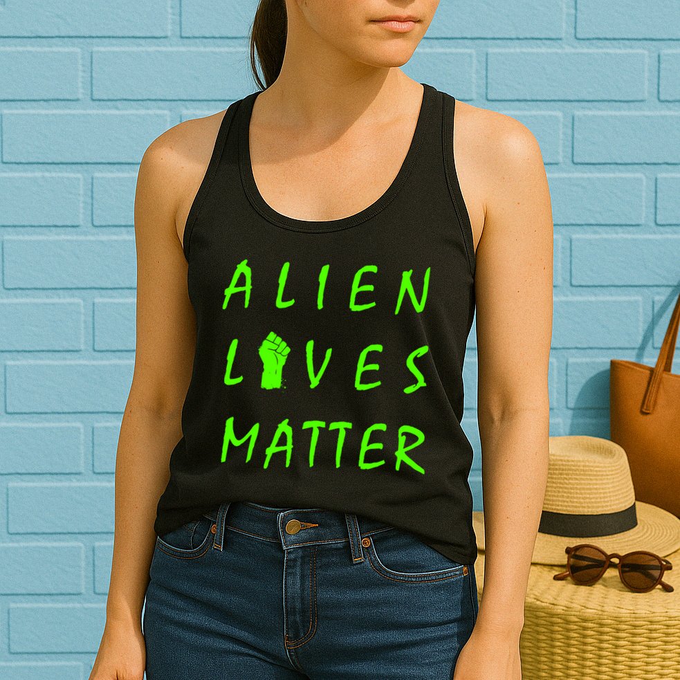 Alien Lives Matter Womens Tank Top