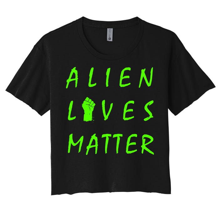 Alien Lives Matter Women's Crop Top Tee