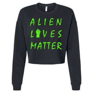 Alien Lives Matter Cropped Pullover Crew