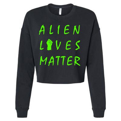 Alien Lives Matter Cropped Pullover Crew