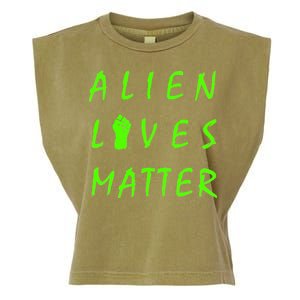 Alien Lives Matter Garment-Dyed Women's Muscle Tee