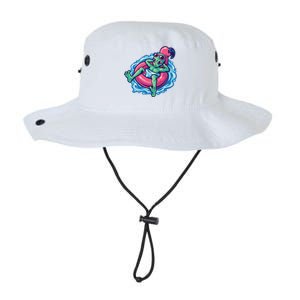 Alien On Flamingo Floaty Funny Legacy Cool Fit Booney Bucket Hat