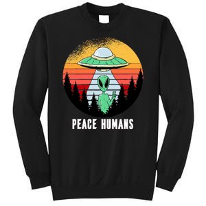 Alien Peace Humans Sweatshirt