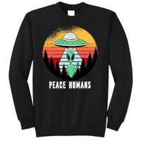 Alien Peace Humans Sweatshirt