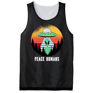 Alien Peace Humans Mesh Reversible Basketball Jersey Tank