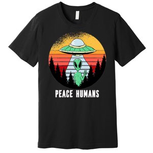 Alien Peace Humans Premium T-Shirt